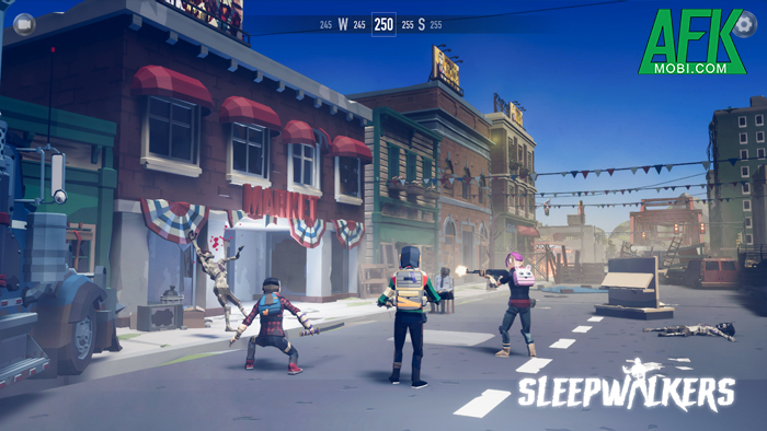 SleepWalkers: Zombie War game hành động bắn súng diệt zombie đồ họa polygon độc đáo 1